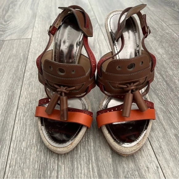 Proenza Schouler colorblock t-strap Sandals - Picture 5 of 8